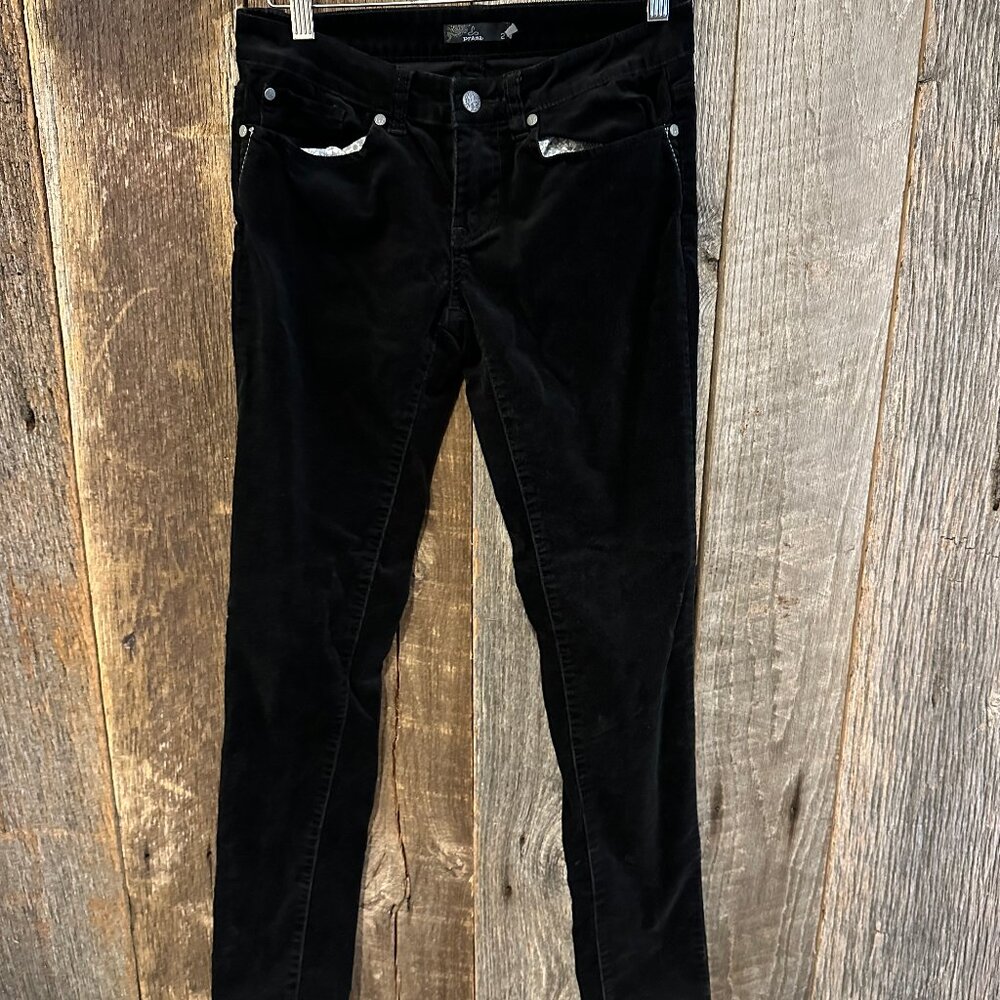 Prana Black Corduroy Skinny Jeans Size 2